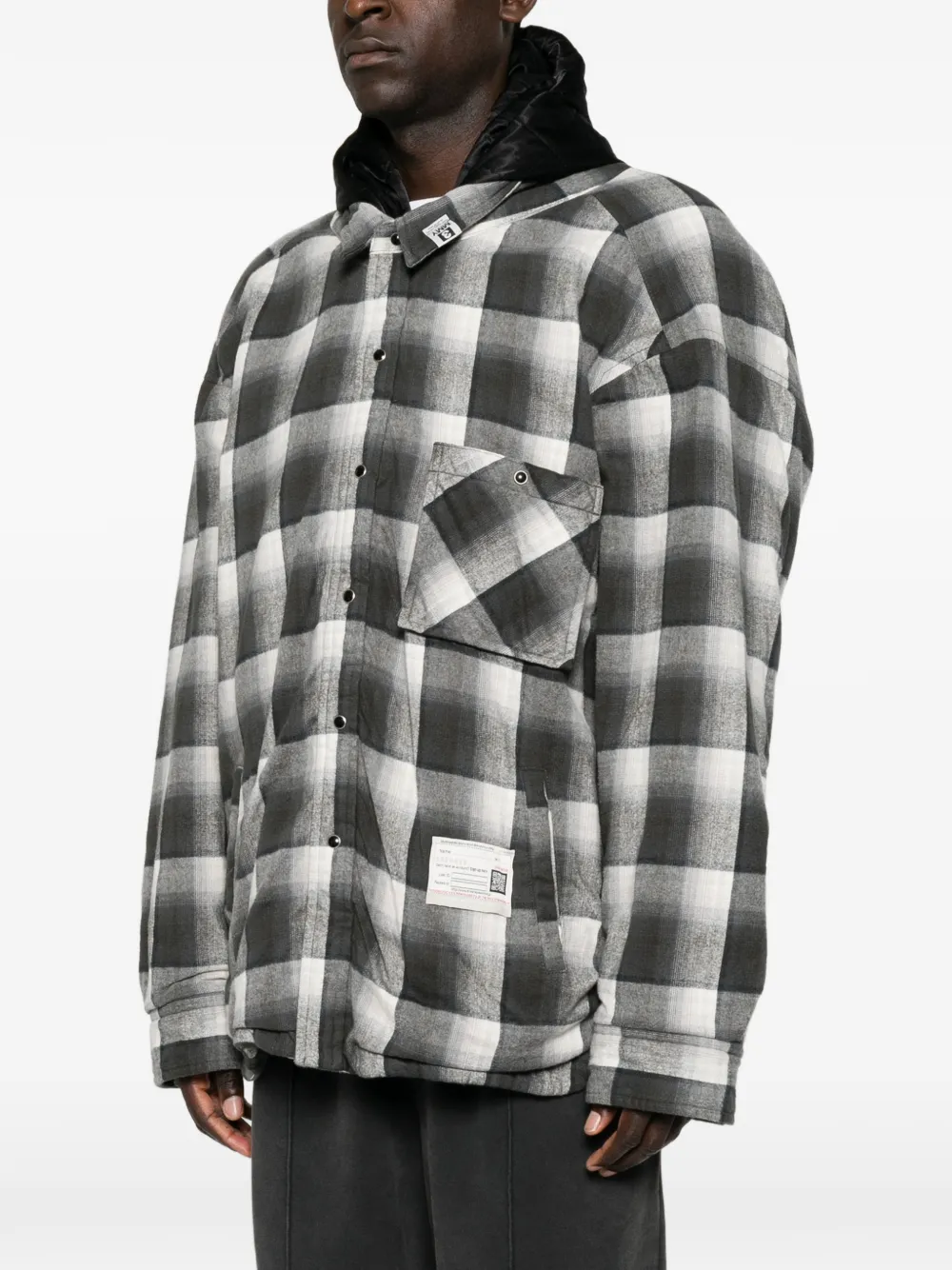 Maison MIHARA YASUHIRO Geruit jack Zwart