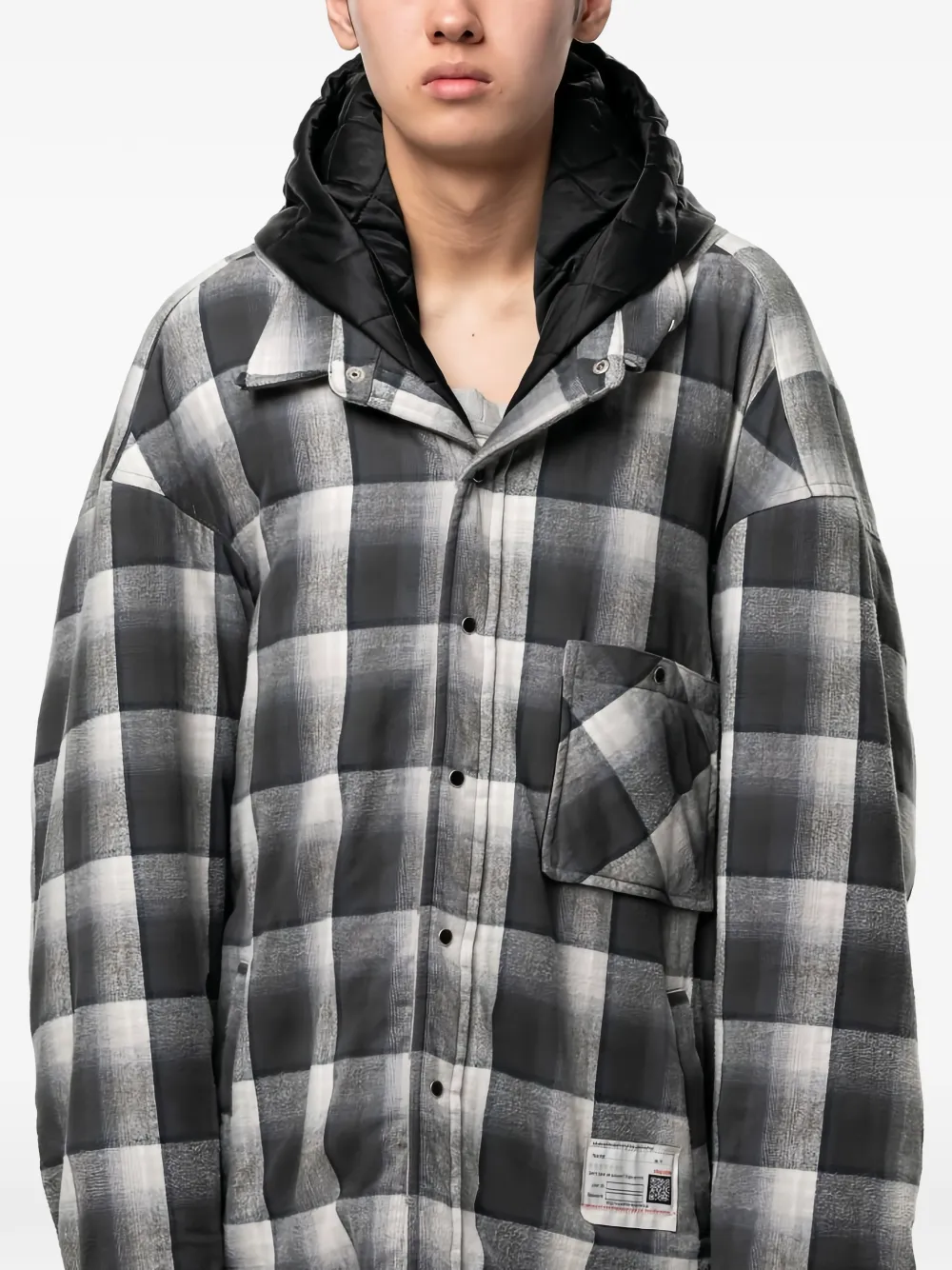 Maison MIHARA YASUHIRO Geruit jack Zwart