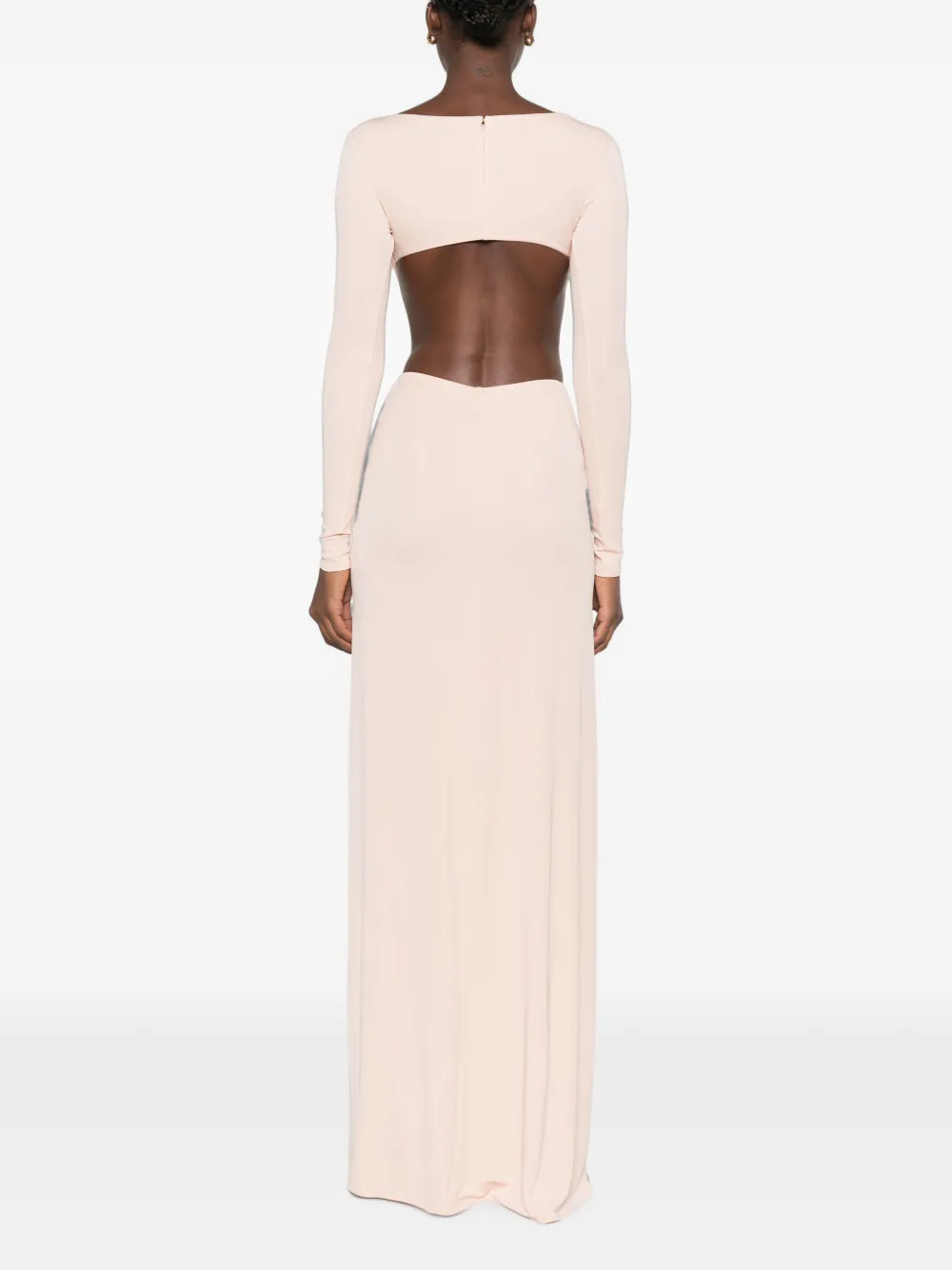 Elisabetta Franchi Maxi-jurk met ruches Beige