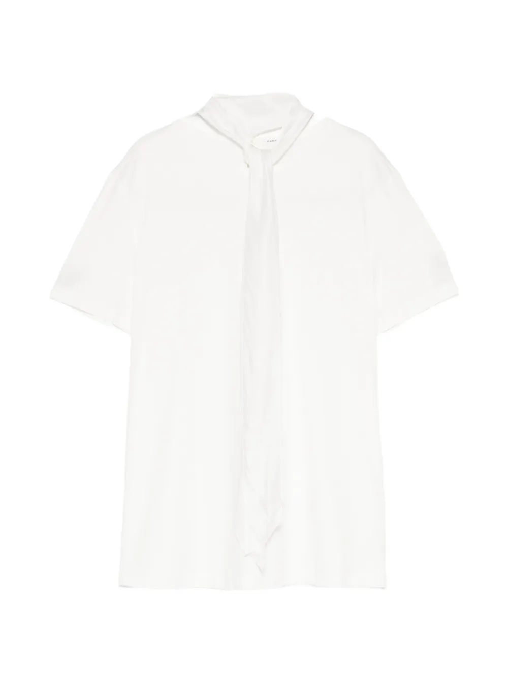 YEAREAST tie-neck short-sleeve T-shirt