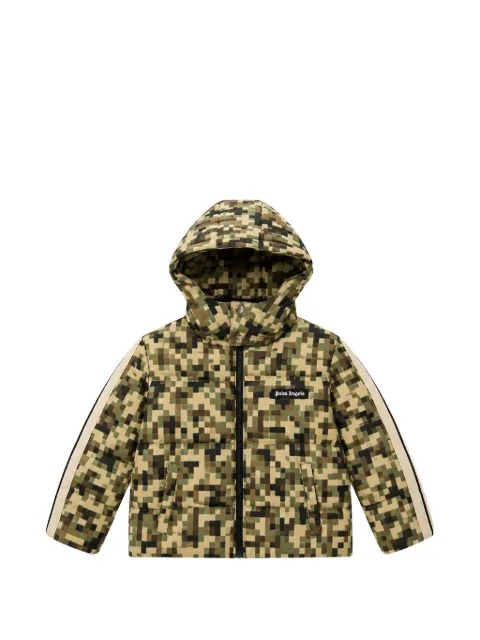 Palm Angels Kids Kapuzenjacke mit Logo-Patch