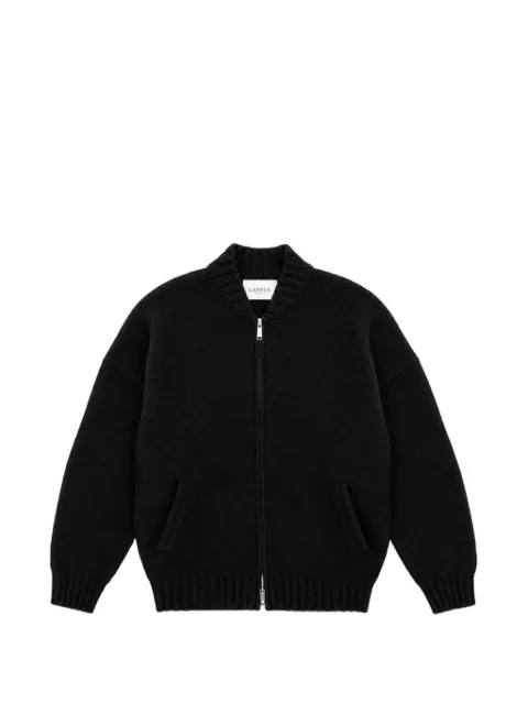 Laneus knit zip-up cardigan