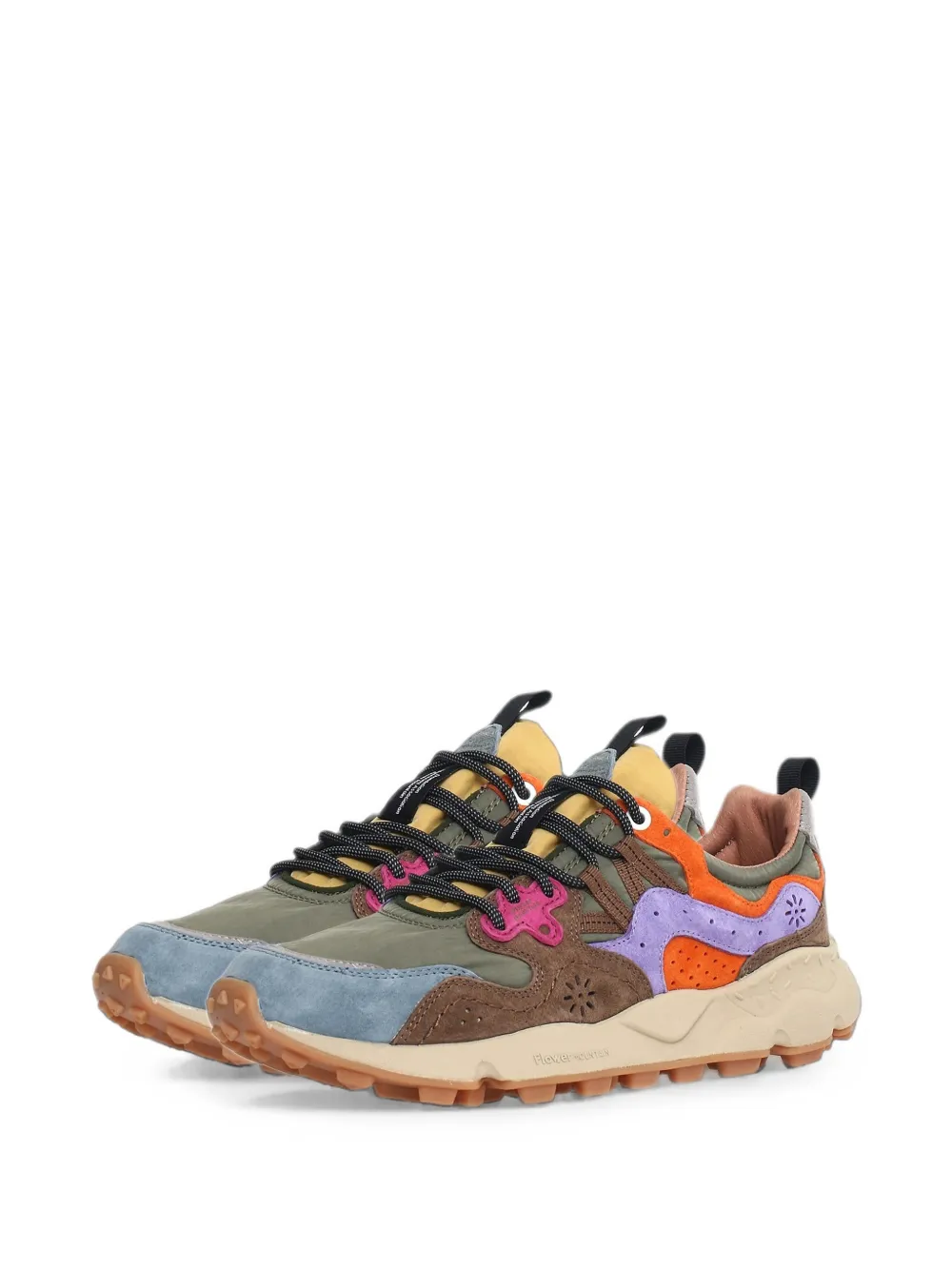 FLOWER MOUNTAIN Yamano 3 Uni sneakers met vlakken Groen