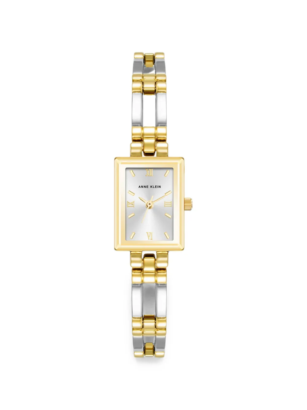 Anne Klein Rectangular-case 16mm Watch In Silber