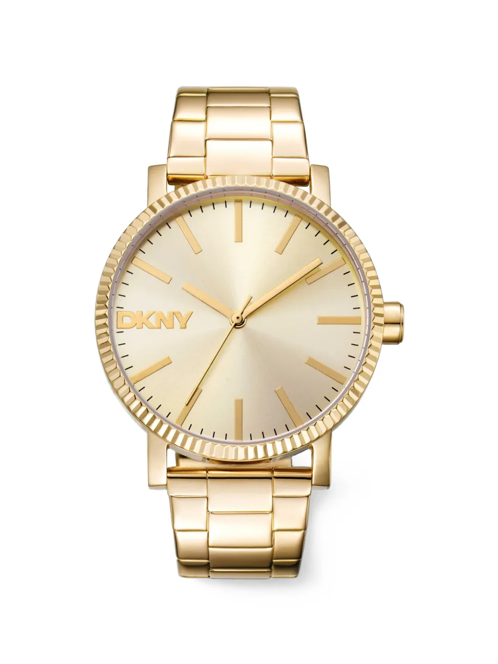 DKNY Classic fluted bezel 40mm watch - Oro