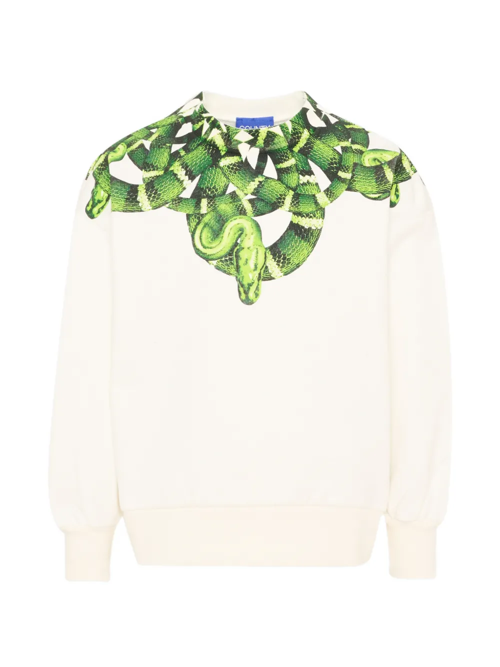 COUNTY OF MILAN snake-print crew-neck sweater - Toni neutri