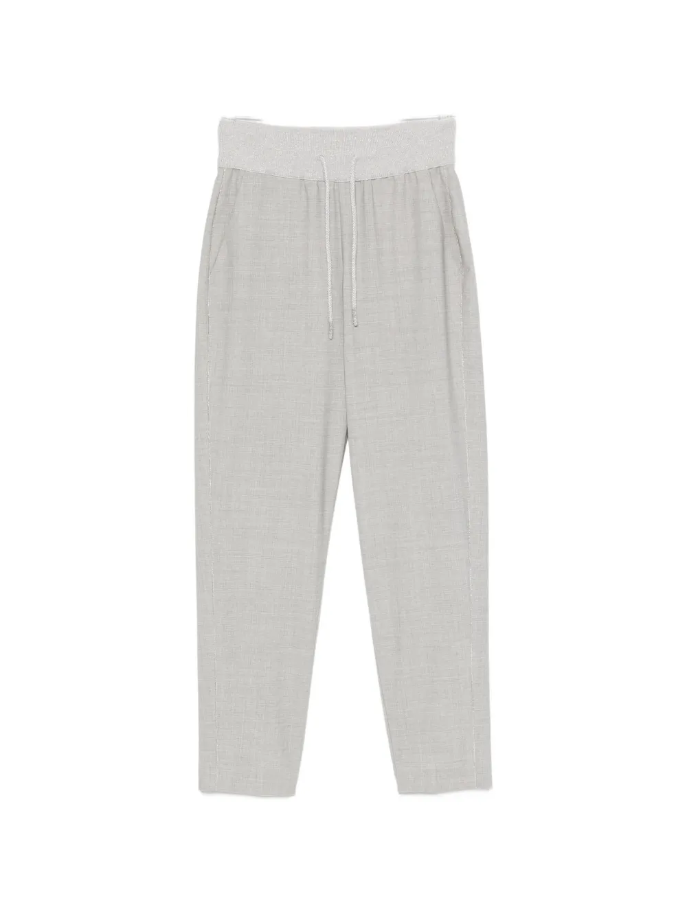 PANICALE drawstring straight-leg trousers - Grau