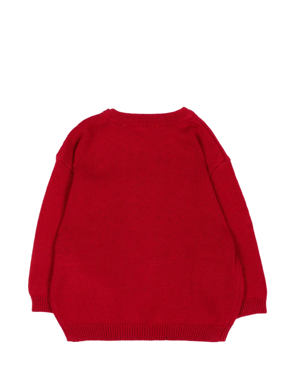 Mayoral Intarsia trui met knoopsluiting Rood