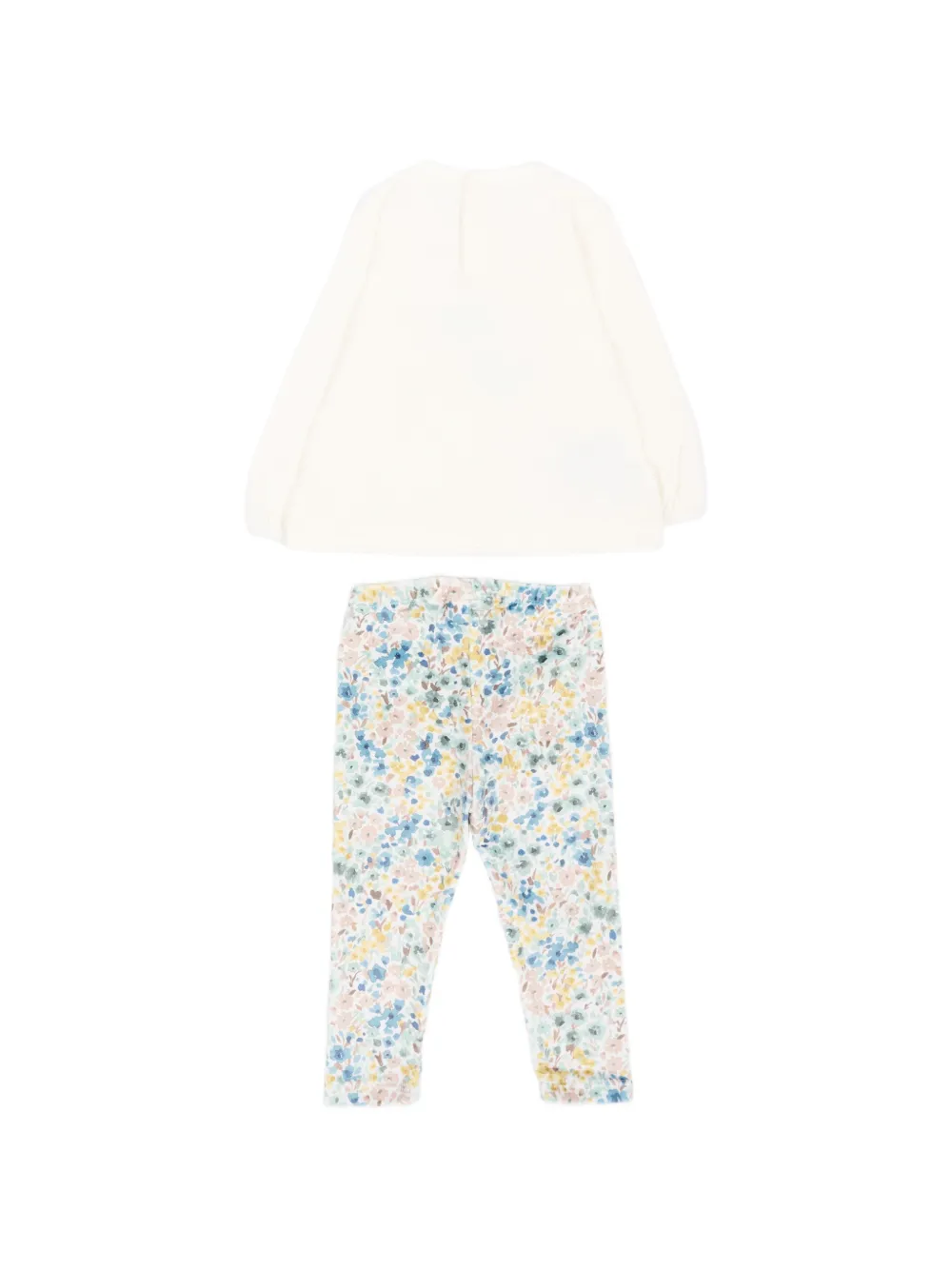 Mayoral Driedelig trainingspak met vlinderprint Beige