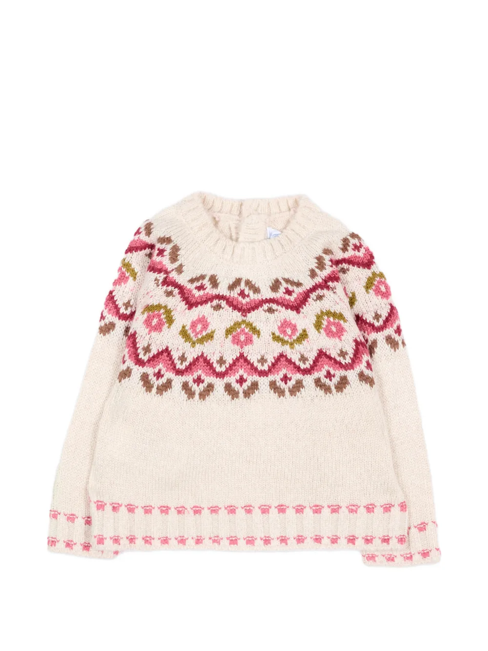 Mayoral Fair Isle-knit sweater - Toni neutri