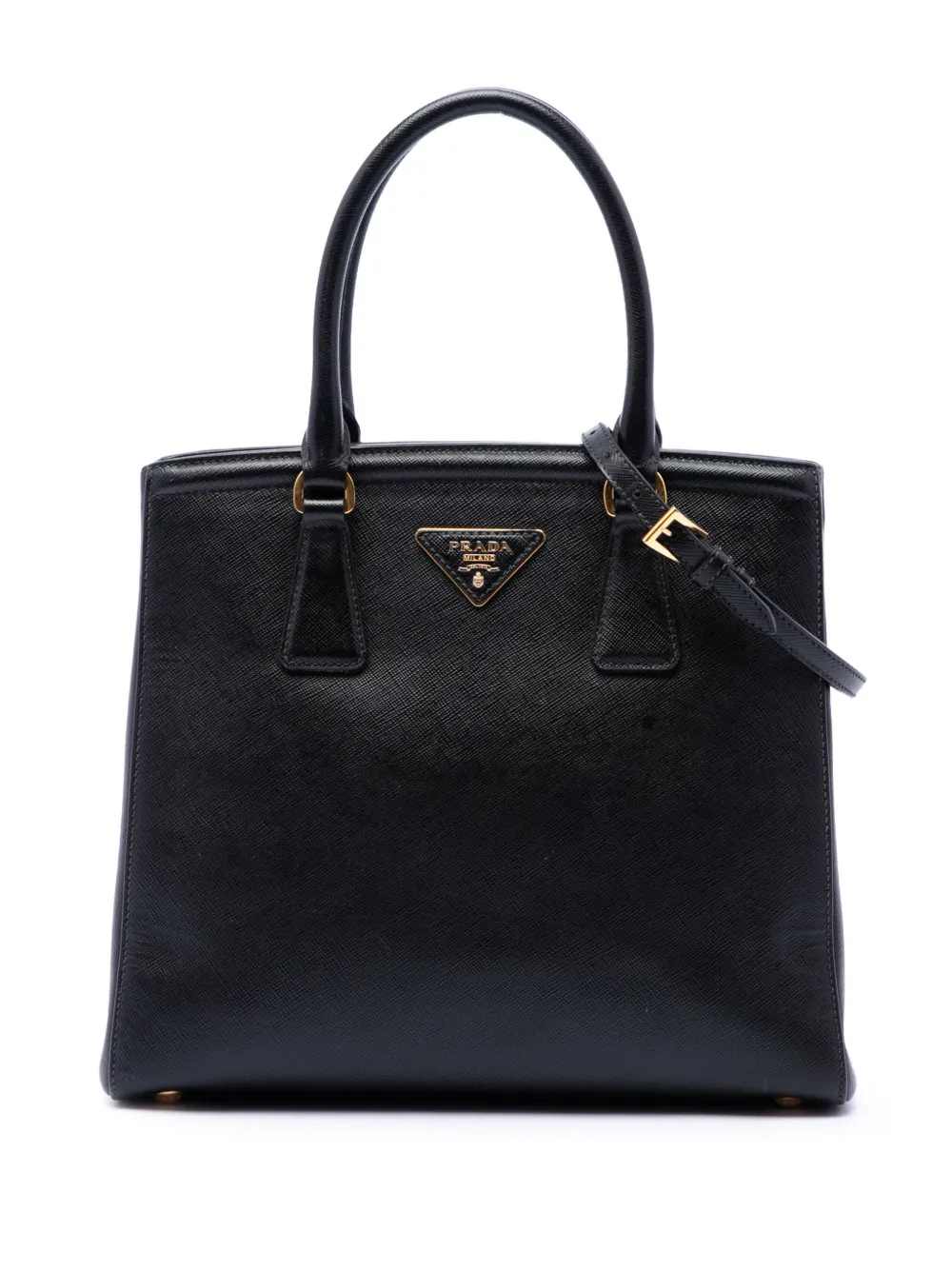 Prada Pre-Owned 2017 Saffiano Lux Parabole satchel - Nero