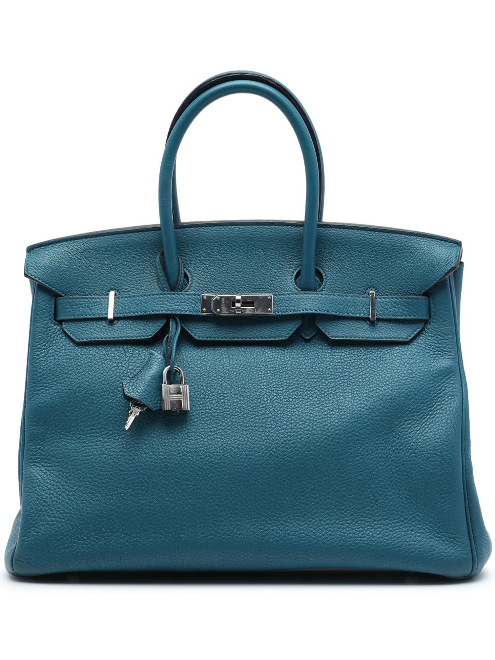 Hermès Pre-Owned 2012 Togo Birkin Retourne 35 handbag - Blau