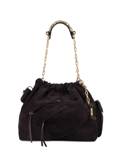Ba&Sh chain-link suede shoulder bag