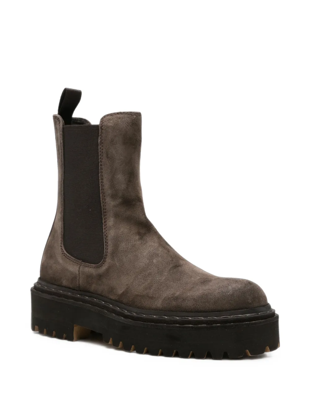 Officine Creative Blossom suede boots Bruin