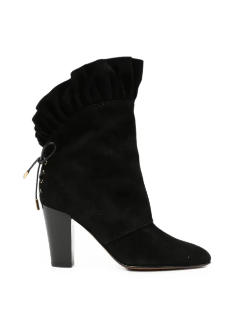 Chloé Anouk ruffled-trim heeled ankle boots