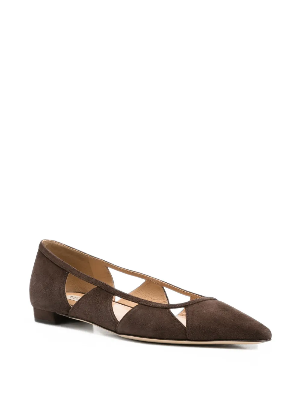 Arteana Savona cut-out suede pumps Bruin