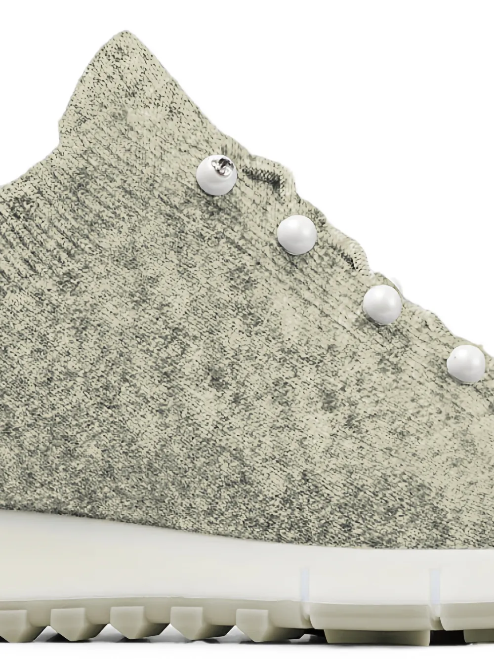Jimmy Choo Veles pearl-embellished sneakers Grijs