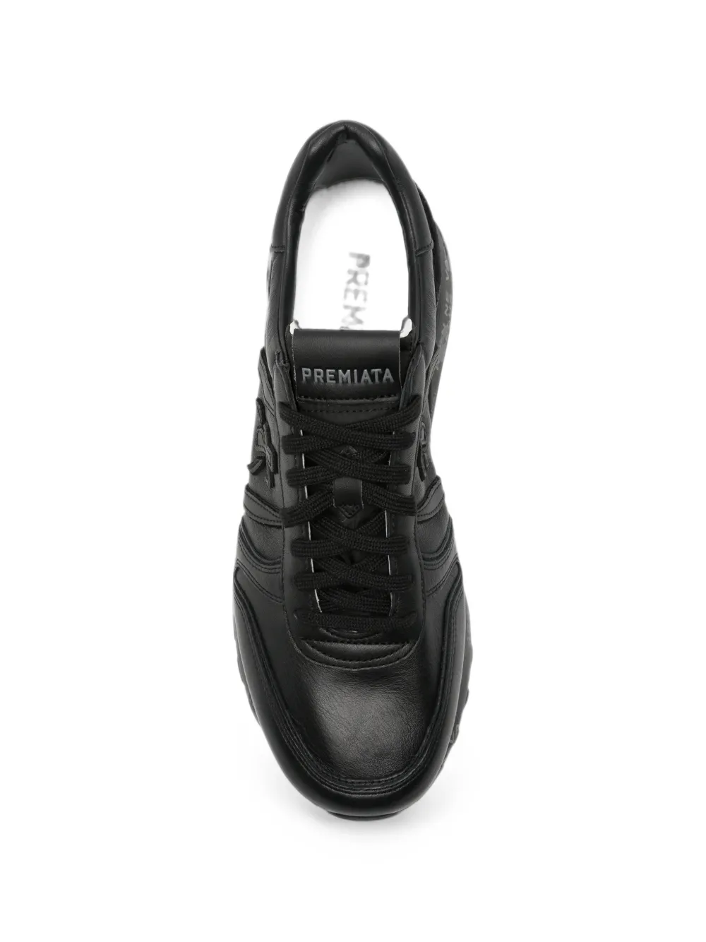 Premiata Lander logo-patch sneakers Zwart