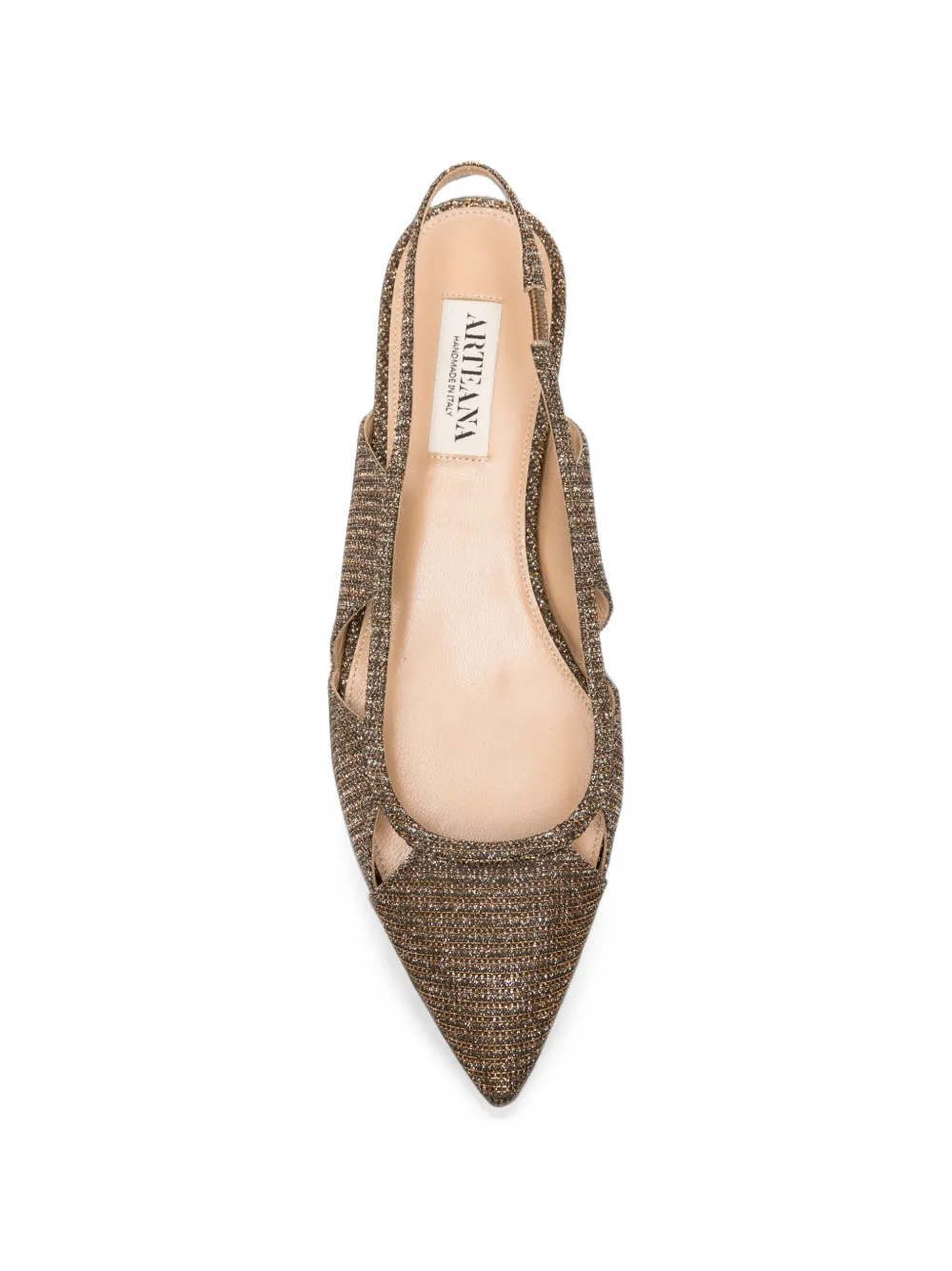 Arteana Savona glitter slingback pumps Bruin