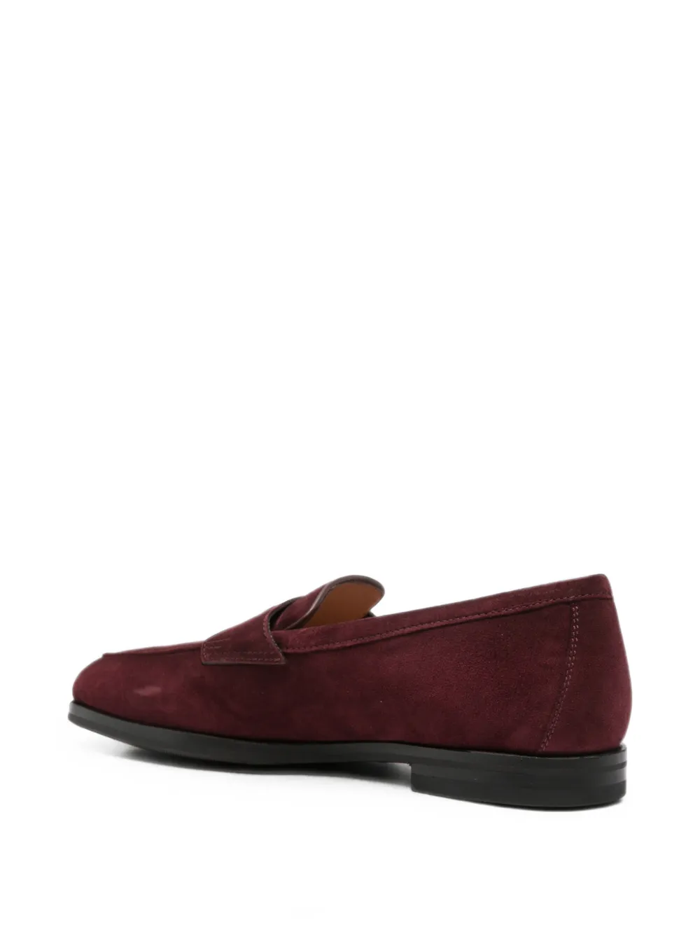 Santoni Carla suede loafers Rood