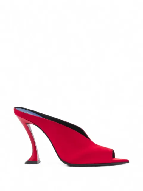 Lanvin Midnight Step satin peep-toe sandals