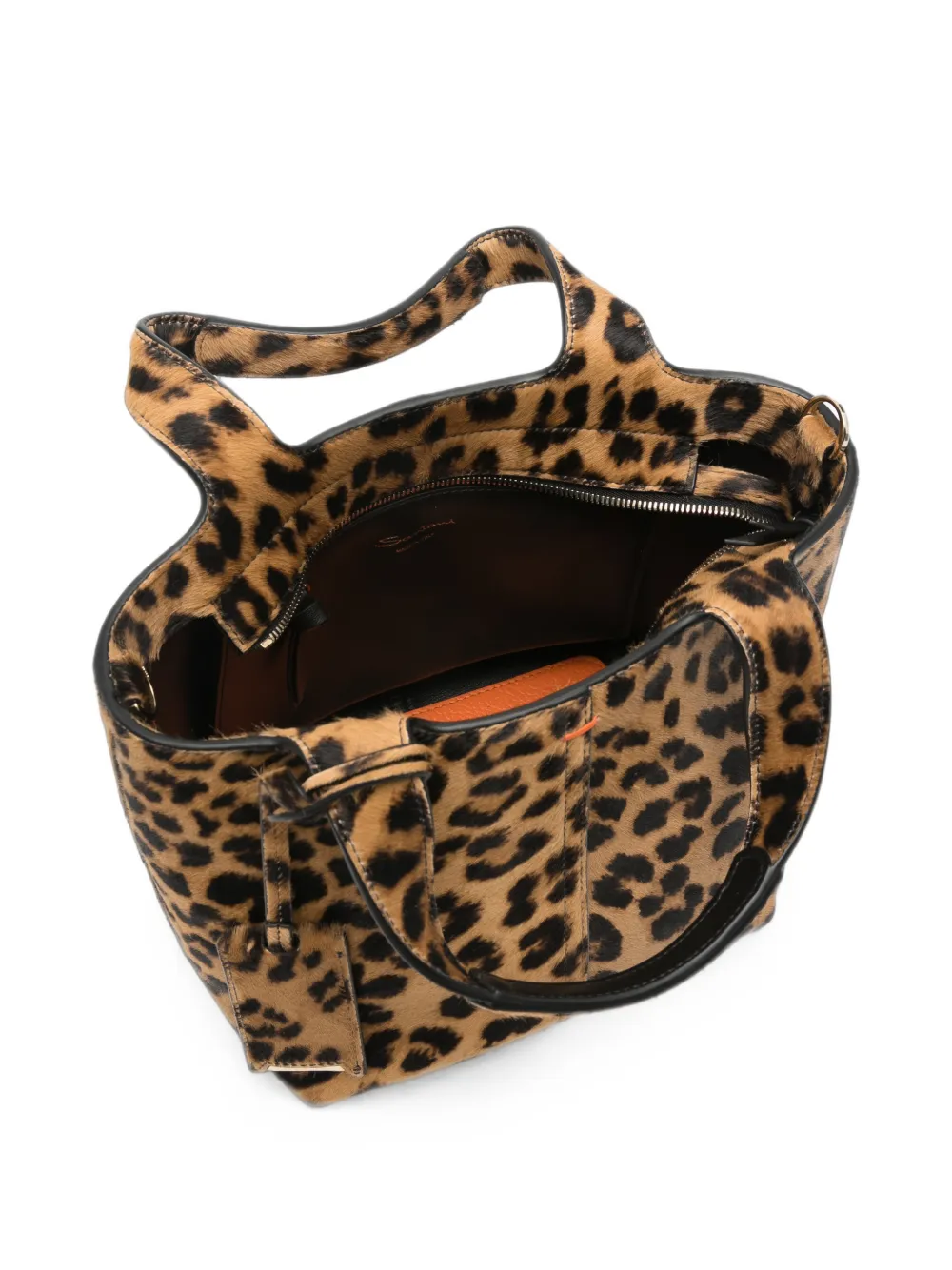 Santoni Leopard-print Shoulder Bag in Neutrals, view 4