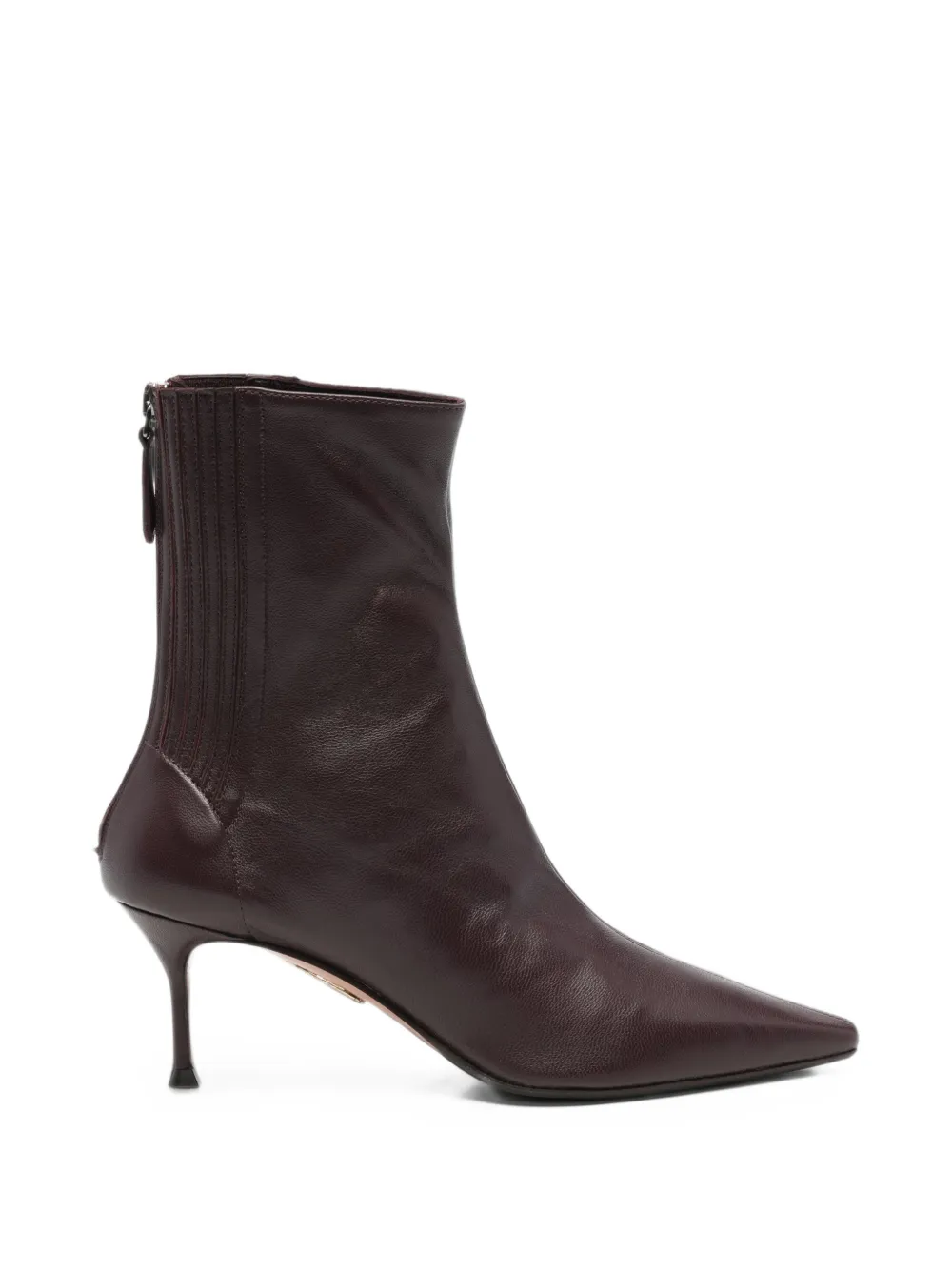 Aquazzura Saint Honoré leather ankle boots - Violett