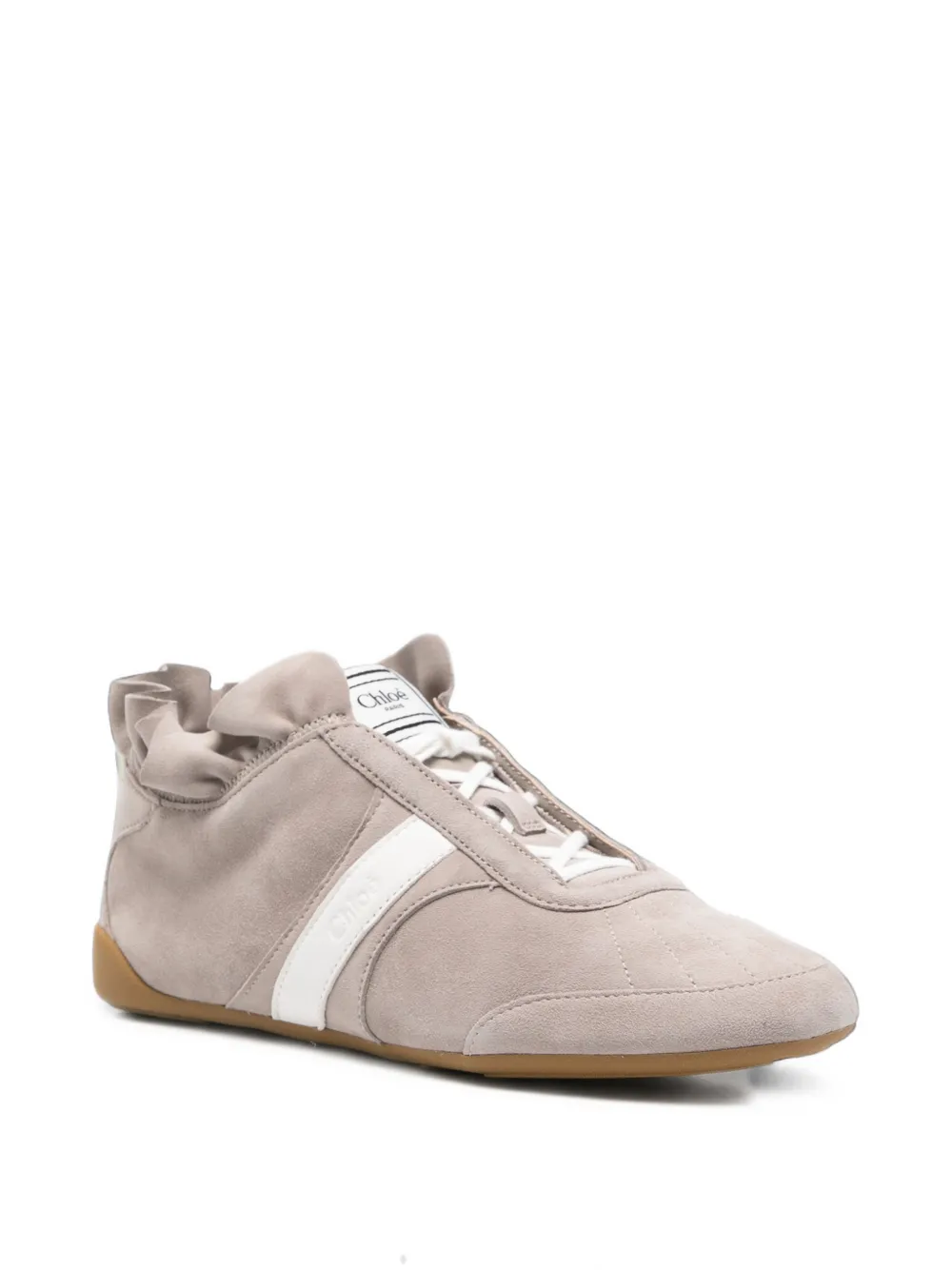 Chloé Kick ruffled sneakers Grijs