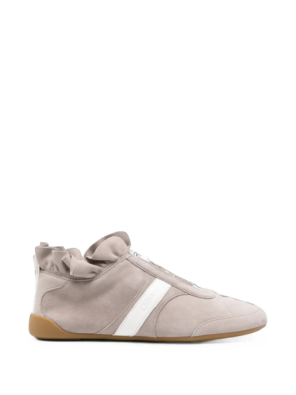 Chloé Kick ruffled sneakers Grijs