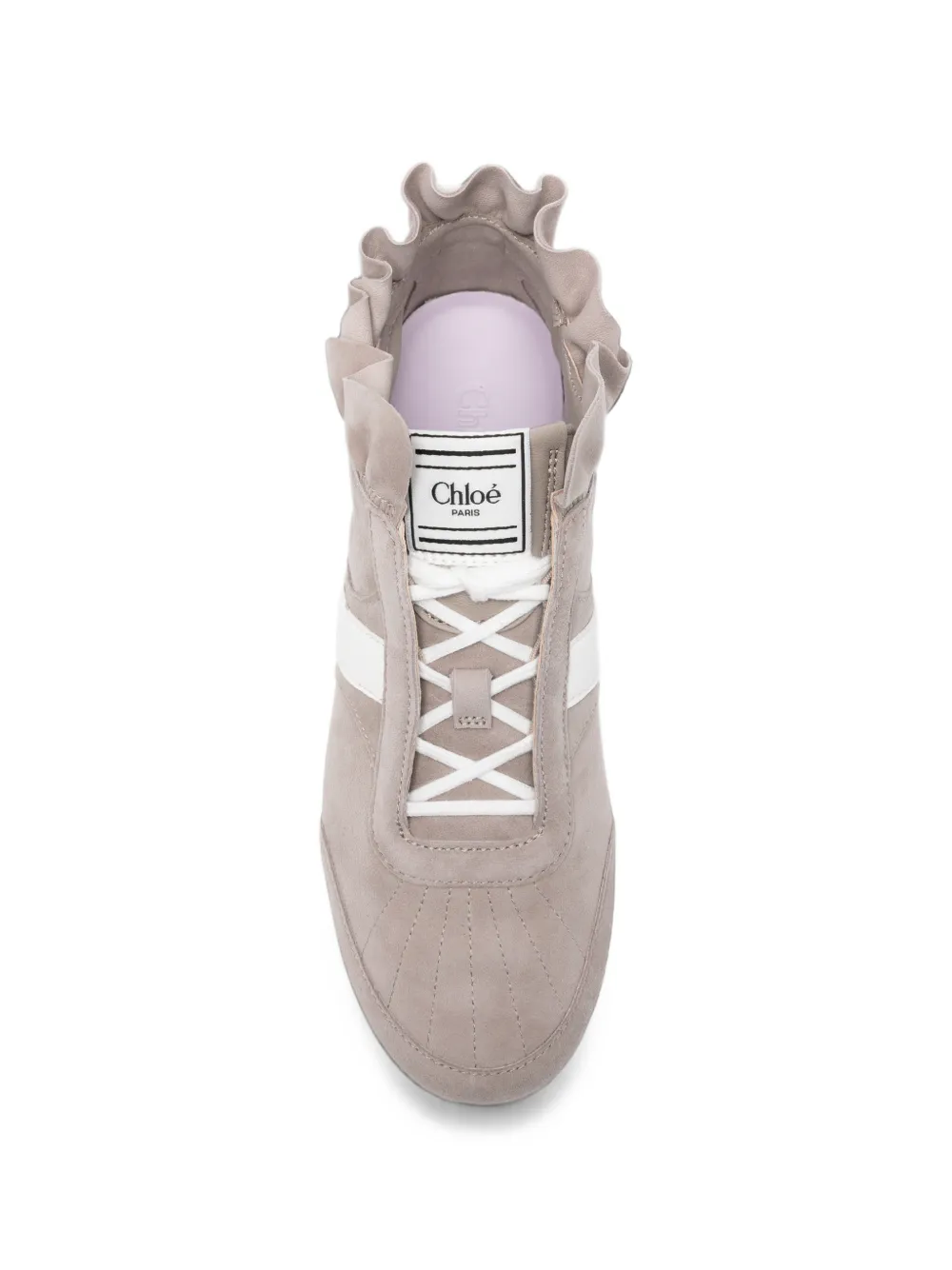 Chloé Kick ruffled sneakers Grijs