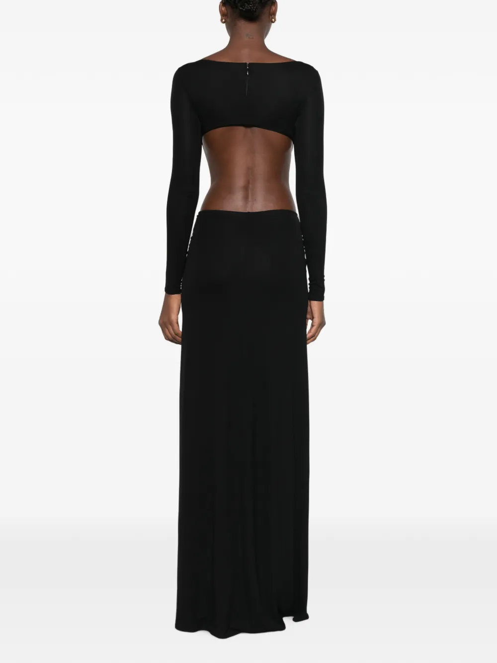Elisabetta Franchi Jurk van jersey met uitgesneden details Zwart