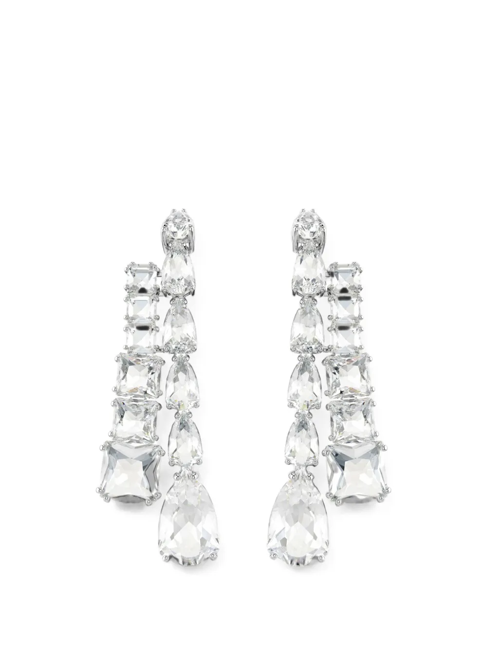 Swarovski Matrix crystal earrings - Argento