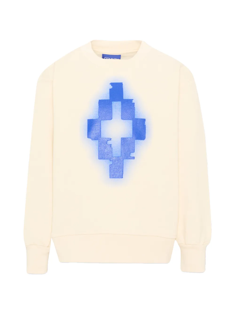 COUNTY OF MILAN logo-print crew-neck sweatshirt - Toni neutri