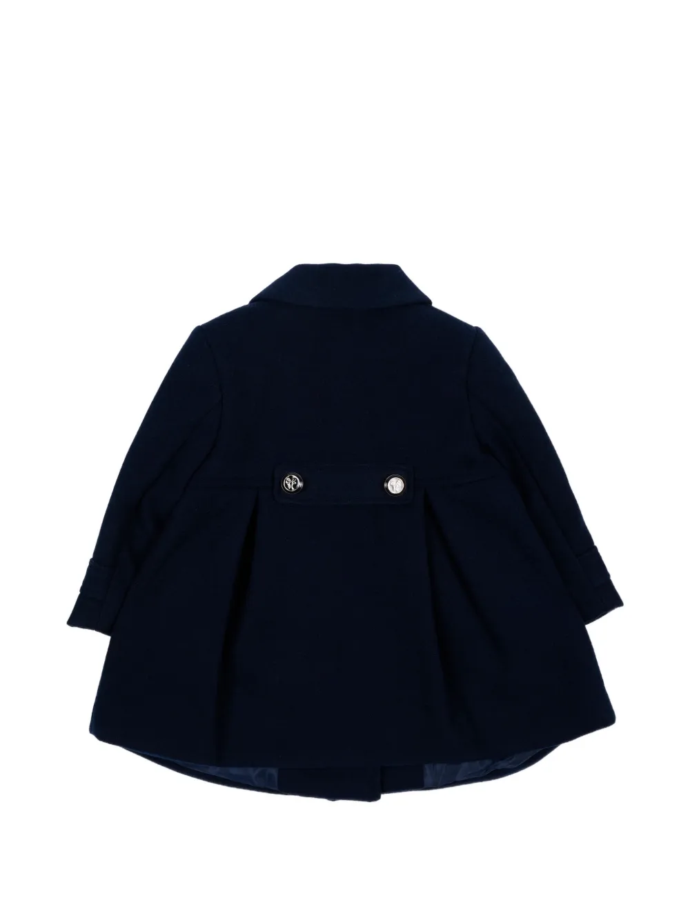 Mayoral double-breasted pleated coat Blauw