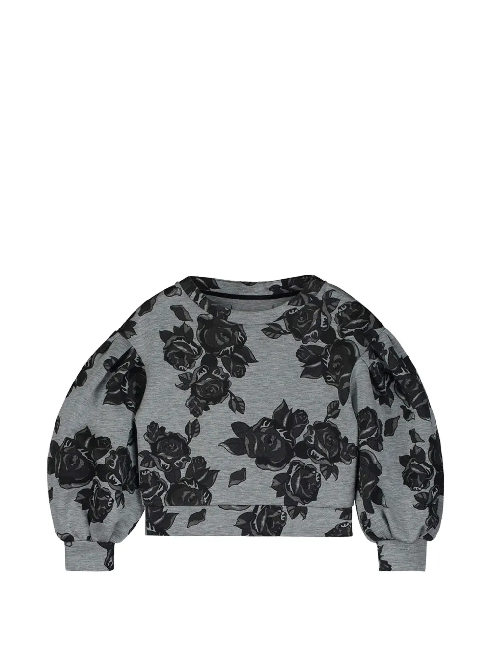 Little Creative Factory Kids Sweatshirt mit Blumenprint - Grau