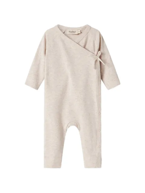 MAR MAR COPENHAGEN KIDS Rula wrap-style long-sleeve jumpsuit