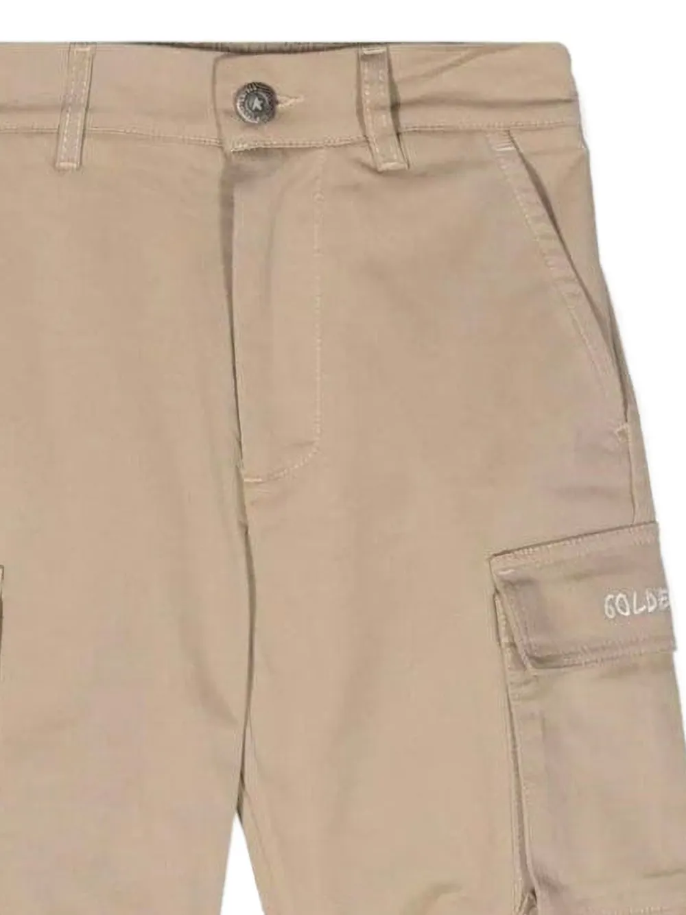 Golden Goose Kids Journey cargo broek Beige