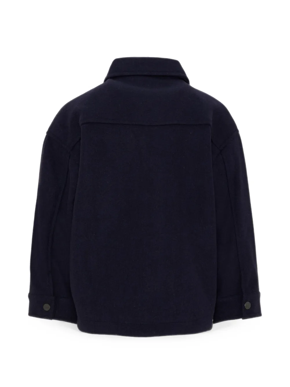 Mayoral button-up patch-pocket jacket Blauw