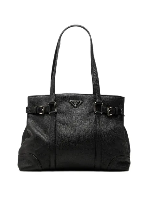 Prada Pre-Owned 2013-2026 Vitello Daino Buckle tote bag