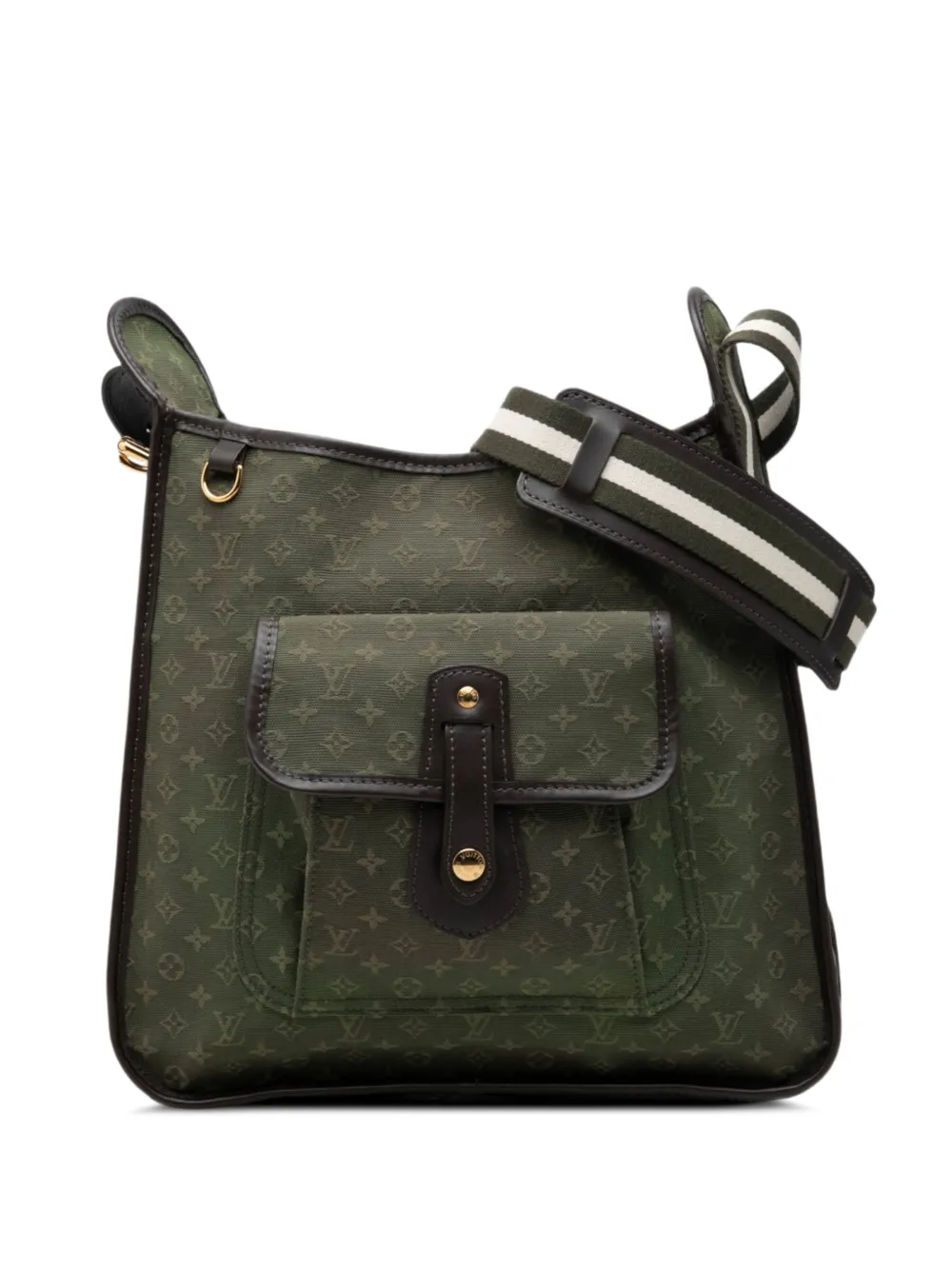 Louis Vuitton Pre-Owned mini sac à bandoulière monogrammé Besace Mary Kate en lin (2004) - Vert
