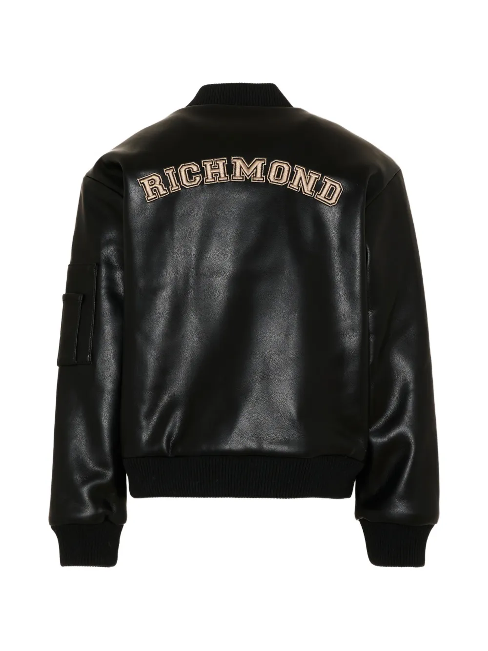 John Richmond Junior Bomberjack met logopatch Zwart