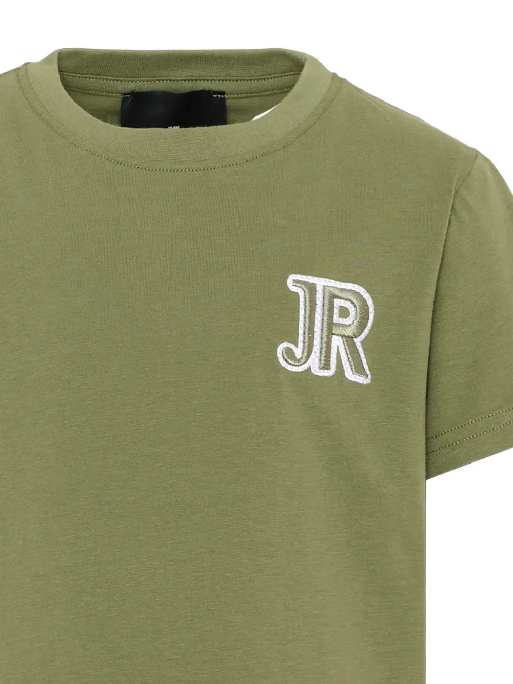 John Richmond Junior T-shirt met logopatch en korte mouwen Groen