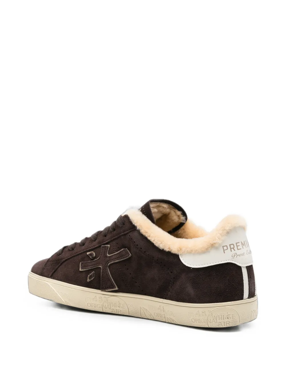 Premiata Steven shearling-lined sneakers Bruin