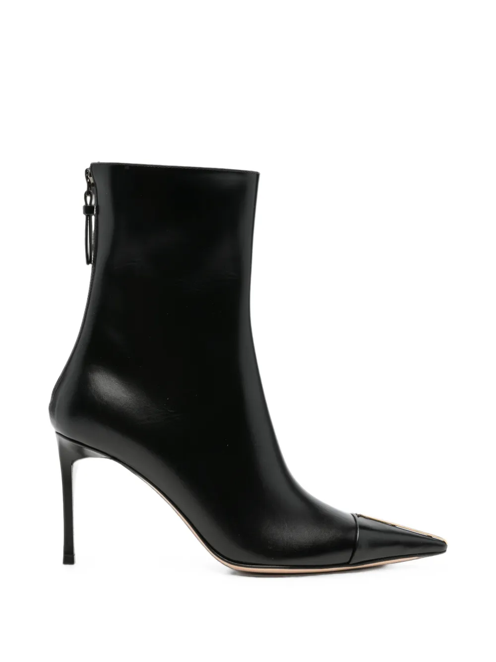 TOM FORD metal-tip pointed-toe ankle boots Zwart