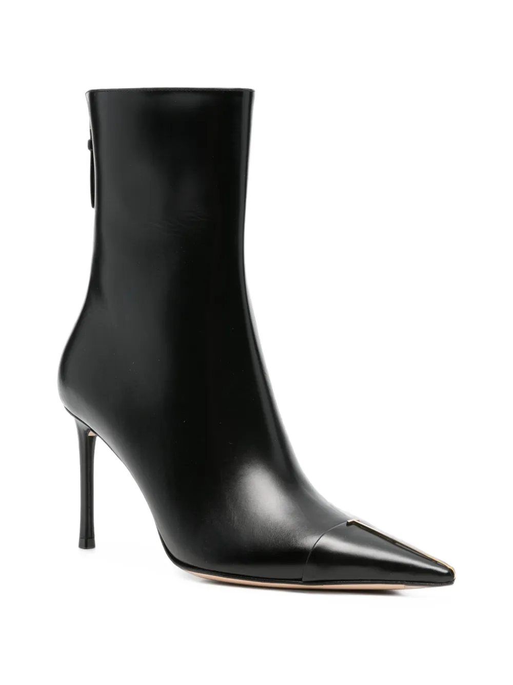 TOM FORD metal-tip pointed-toe ankle boots Zwart