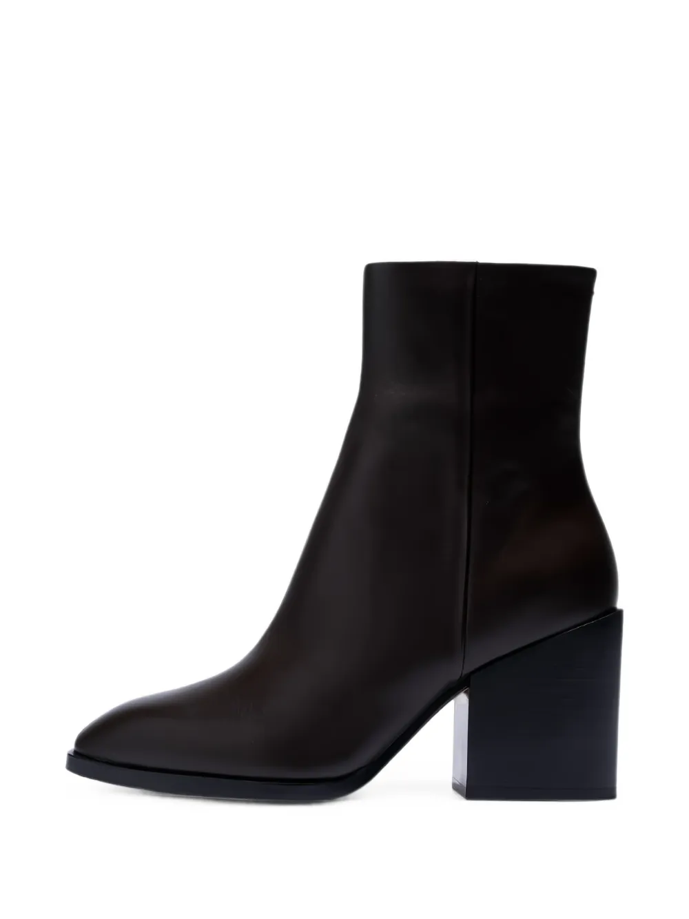 Aeyde Leandra block-heel ankle boots Bruin