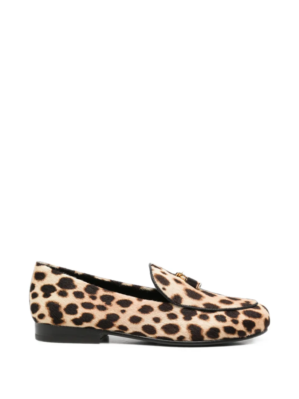 Tory Burch Lock leopard-print loafers