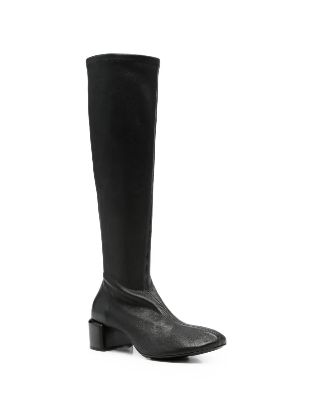 Officine Creative Flore block-heel leather boots Zwart