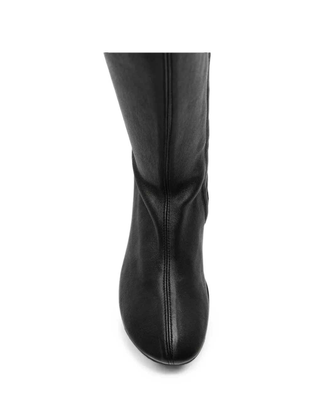 Officine Creative Flore block-heel leather boots Zwart