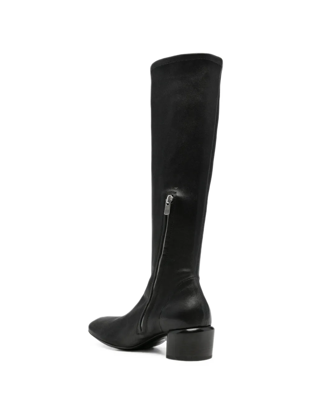 Officine Creative Flore block-heel leather boots Zwart